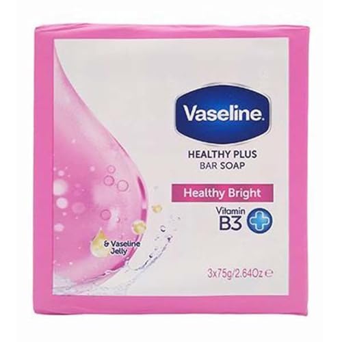 Vaseline Healthy Plus Bar Soap Healty Bright - 3 X 75 Gram