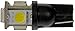 Dorman 194W-SMD 194 White 5050SMD 5LED Bulb Compatible with Select Models