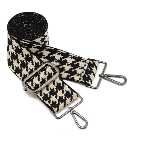 Image of ZOOEASS Nickel Buckles Wide Shoulder Strap Adjustable Replacement Belt Gun Buckles Guitar Style Crossbody Bag Strap