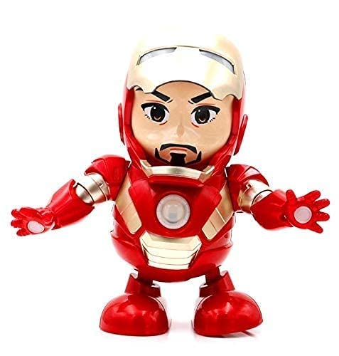 INDIA TOY SHINETOY ENTERTAIN KIDS 360 Degree Rotating Dancing Iron Man Dance Hero Robottoys Dancing Robot with Bump N Go Action, 3D Light Kids Children Gift (B09ZBJBSCB) Amazon Price History, Amazon Price Tracker