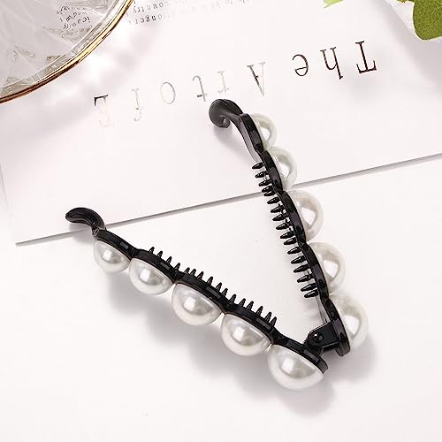 Leadigol 2PCS Pearl Hair Clip miniatura 4