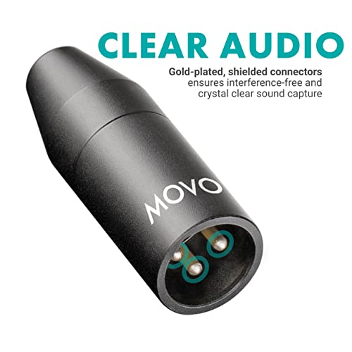 Movo F-Xlr 3.5Mm To Xlr Microphone Adapter - 3.5Mm Female Trs To Xlr Male Connector For Camcorders, Recorders, Mixers #TOP3