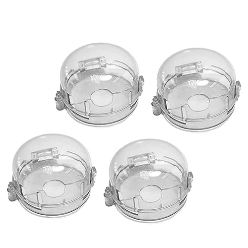 4Piezas Cubierta de Perilla de Cocina de Gas Reutilizables Seguridad para Antisalpicaduras Compatible con Mayoría de Estufas y Hornos