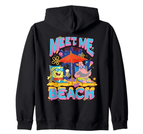 Sponge Bob - Meet Me At The Beach Patrick Estate Felpa con cappuccio