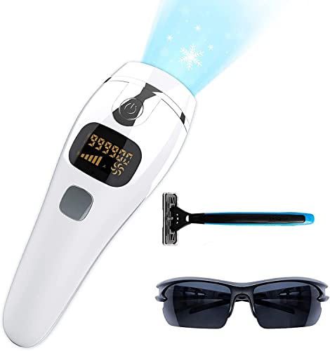 Épilateur IPL pour femme, système d'épilation 999,900 flashs, 2 modes de flash et 5 intensités lumineuses pour le corps, le visage, le maillot et les aisselles Cover