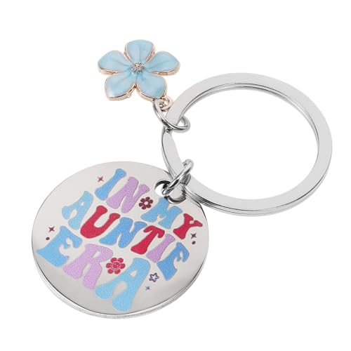 SAFIGLE Stylish Stainless Steel Keychain Gift for Aunt Durable Keyring Pendant for Women Perfect Bag Accessory for Birthday and Thanksgiving