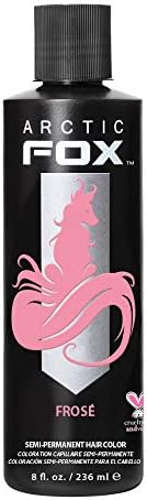 ARCTIC FOX Vegan and Cruelty-Free Semi-Permanent Hair Color Dye (8 Fl Oz, FROSE)