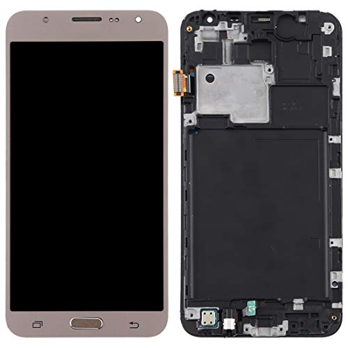 Écran LCD TFT pré-assemblé sur châssis pour Galaxy J7 2015 J700F Or