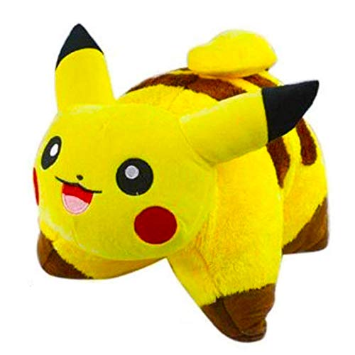 Soft Plush Pillow, Foldable Cartoon Pillow Before Bedtime, Cute Collapsible Cartoon Yellow Pillow for Surprise Present