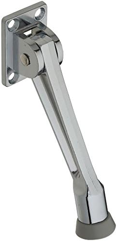 National Hardware Kickdown Door Stop, 5 in, Die Cast Zinc, Satin Chrome image 5