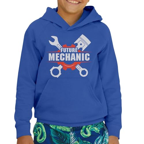Sweat à capuche enfant futur mécanicien le pull premium passion automobile