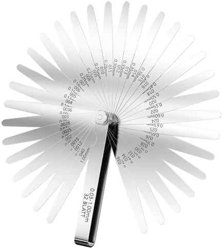 Produktbild von LetCart Fühlerlehre Aus Edelstahl – Messbereich 2–20 Mm, Metrisch/imperial, Spaltmaß-Messwerkzeug