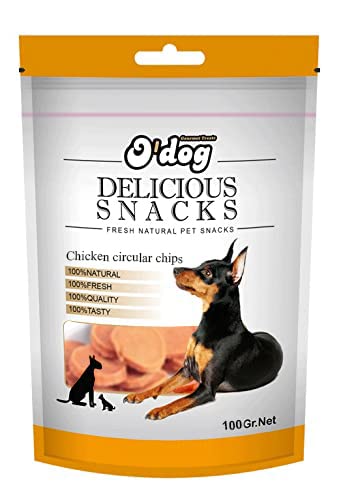 PETS EMPIRE ODog Chicken Circular Chips, Healthy Dog Treats, Chewy Dogs Bites for Training and Feeding, Made with Real Chicken, Non-Vegetarian Pup Snacks for Dogs, Puppies - 100g (B0B3N4W4W1) Amazon Price History, Amazon Price Tracker