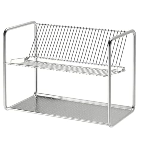IKEA ORDNING Dish Drainer Stainless Steel 50x27x36 cm (19 5/8x10 5/8x14 1/8 ") - Sold by Bunnings Home