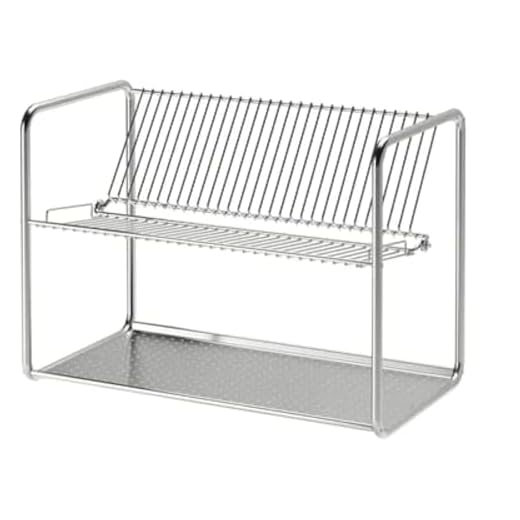IKEA ORDNING Dish Drainer Stainless Steel 50x27x36 cm (19 5/8x10 5/8x14 1/8 ") - Sold by Bunnings Home