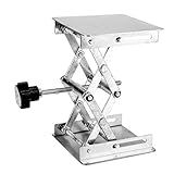 Labor Hebebühne, Scherenlift Laborlift Hubtisch Edelstahl Labor Hebebühne Ständer Rack Schere, 100x100x160 mm