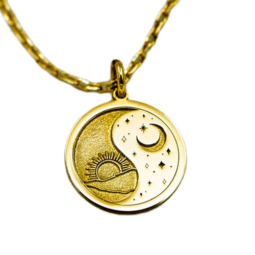 Chaîne de 45 cm avec pendentif Troisième œil de 22-26 mm pour méditation Yoga