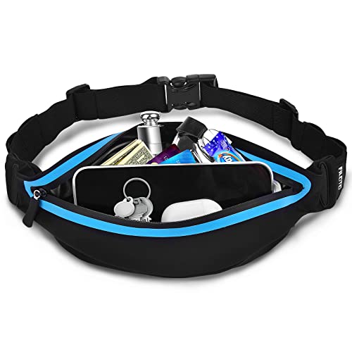 Filoto Running Belt, Running Waist Pack For Women & Men Usa Patented Hands-Free Reflective Runner Pouch Belt Fitness Workout Bag No-Bounce Adjustable Sport Travel Fanny Pack Cell Phone Holder #TOP3