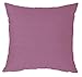 Kissenhüllekę 60 x 60 cm liliowa jasna z zamkiem błyskawicznym struktura imitacja lnu poduszka na sofę poduszka rzucana