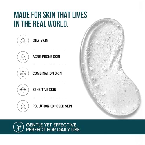 Image of Urban Defense Face Wash for Oily, Acne-Prone & Sensitive Skin | Salicylic Acid, Niacinamide, Ceramides & Postbiotics | Deep Pore Cleansing, Oil Balance & Skin Barrier Support | Fragrance-Free Cleanser | 120ml