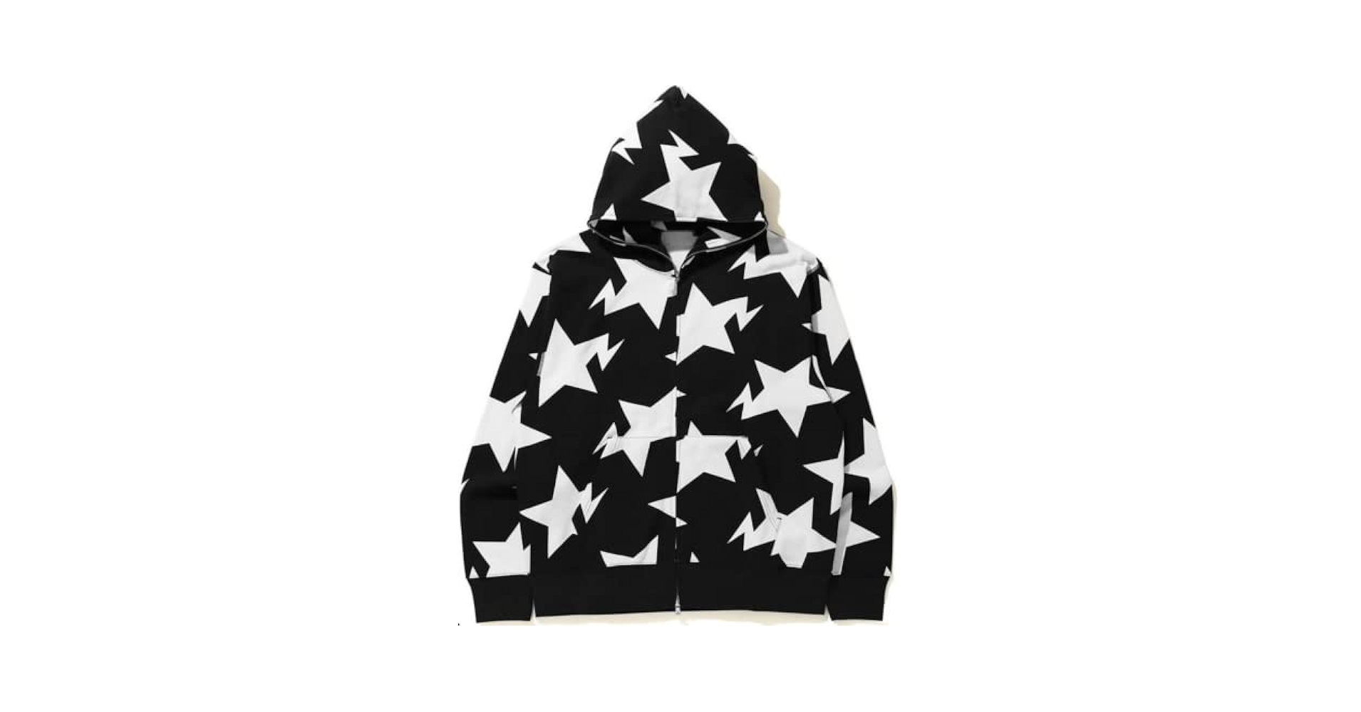 Hip Hop Streetwear Star Print Hoodies, Y2k Clothing
