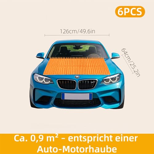 Mata odstraszająca koty 42 × 32 cm (10 sztuk, pomarańczowa, w zestawie 100 opasek kablowych i 40 punktów na rzepy) – 1,34 m² rozszerzalna kratka odstraszająca koty z otworami do mocowania przeciwko