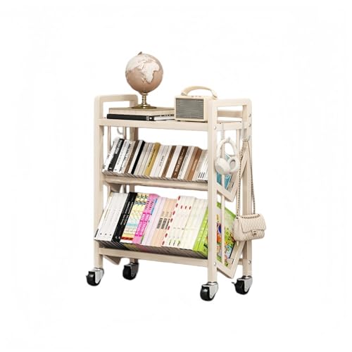 Luminary Aether�t�@�C�����b�N 2 �w�� �t�@�C���J�[�g �L���X�^�[�t�� A4 �T�C�Y�Ή� �X�`�[���� �΂ߒI�݌v ���o���₷�� �{�I ���ގ��[ ���[���b�N �I�t�B�X���[ �z���C�g (�z���C�g,�i3�w70 cm�j)