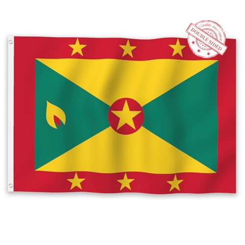 Aoihrraan Bandera De Granada 80x120cm Bandera De Doble Cara Celebración Al Aire Libre Bandera Decorada En El Porche Del Jardín Familiar