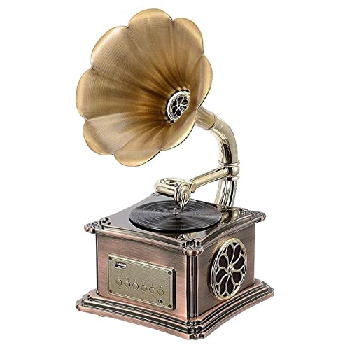 AURADO Hi-FiHome Décoration de la Maison Mini Vintage Rétro Classique Gramophone Phonographe Forme Haut-Parleur Stéréo… - Les Beatles, Paul McCartney, John Lennon, RIngo Starr, George Harrison AURADO Hi-FiHome Décoration de la Maison Mini Vintage Rétro Classique Gramophone Phonographe Forme Haut-Parleur Stéréo…