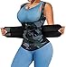 KUMAYES Ceinture de Sudation Femme Abdominale Néoprène Ajustable Corset Gaine Ventre Plat Sauna Effect Wrap Waist Trainer pour Femme Bande (S, Camouflage)