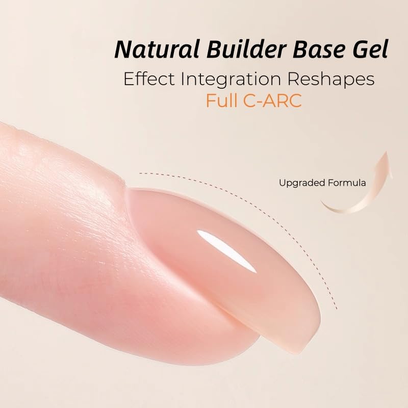 Fiber Glass Builder Base Gel Polish fórmula hipoalergénica miniatura 4
