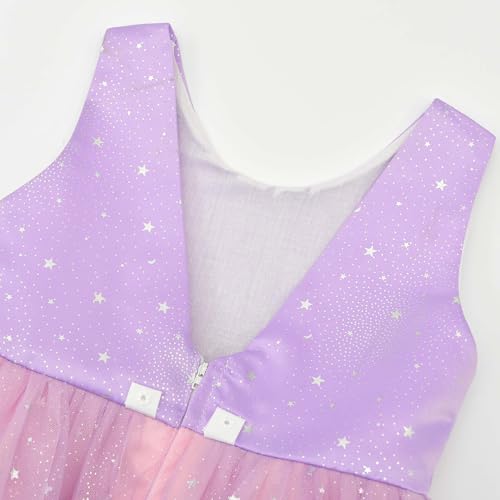 Uhnice Flower Girl Dress Sparkle Ball Gown Bridesmaid Tulle Dresses for Wedding Birthday Party Pageant4