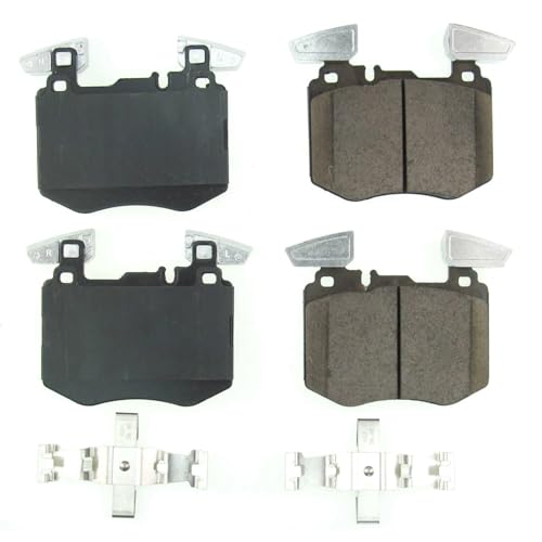 Image of PowerStop Front Brake Pads for Mercedes-Benz GLC300 2019-23 - Z17 Ceramic Brake Pads with Installation Hardware, 17-2162