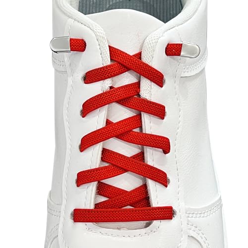 GOODSALEOK 2 paia di lacci elastici senza legatura, lacci piatti,