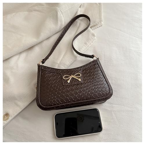 SweatyRocks Women's Bow Quilted Shoulder Handbag PU Leather Top Handle Y2K Underarm Bags4