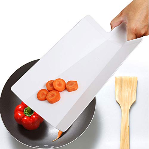 Tabla de cortar de plástico plegable para preparar la cocina,superficie antideslizante apta para lavavajillas,38 x 20 cm(juego de 2 piezas) Cover