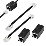 Design fiable : l'adaptateur RJ11 vers RJ45 contacts plaqués or améliore la conductivité et réduit la perte de signal. Le câble plat est résistant à la flexion et à la traction, adapté à une variété d'environnements tels que la maison et le bureau. Ce répartiteur d'extension RJ45 prend en charge l'accès Internet ADSL commuté et est compatible avec les appareils réseau grand public.