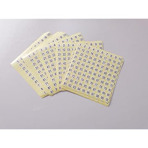 Jiahanle Etiquetas de Número Redondas Cover