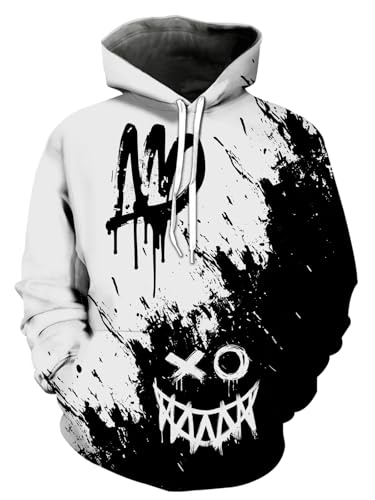 Kasbao Graphic Hoodies for Men Sweatshirts Unisex Mens Hoodies Pullover for Teen Boys 16-18 Cool Designer