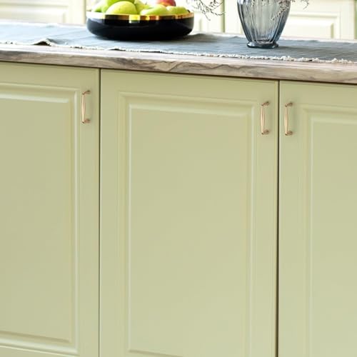 Image of Ravinte 30 Pack 3-1 /2 Inch Champagne Bronze Kitchen Cabinet Handles Solid Zinc Alloy Cabinet Pulls Cupboard Hardware Drawer Handles