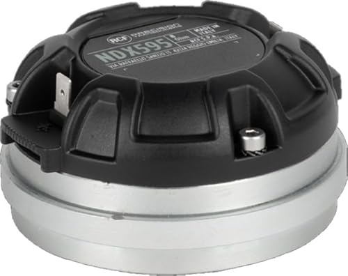 RCF 140W 1" Neodymium Compression Driver, 110dB High Sensitivity, 1.75" PKX Diaphragm, Ultra Compact Bolt-On High Frequency Motor for Horn Speakers, Car Audio, and PA Systems - NDX595-8