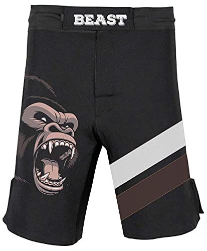 DEHAHA Men's Bat Gorilla Series Wrestling Training Rash Guard Shorts Spat No Gi Set3