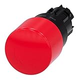 Schutzart (IP) = sonstige Siemens SIRIUS ATC Taster Pilz Arbeitslosigkeit Notfall rot 30 mm Stellwerk unterdrückt