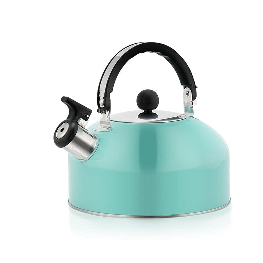 Yosoo Health Gear Stainless Steel Whistling Camping Kettle, 1.5L (Sky Blue)