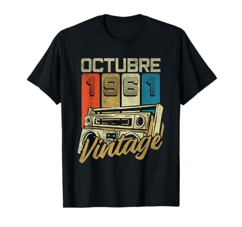 Octubre 1961 Vintage - 64 Años Regalo Cumpleaños Hombre Camiseta
