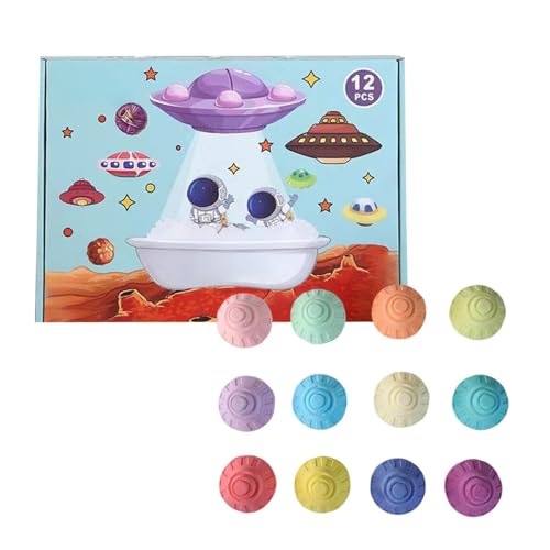 Boules de bain avec jouets pour enfants : coffret de 12 pièces lavages corporels naturels