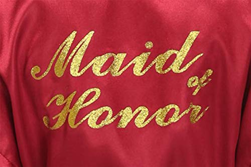 Image of Giova Women Bridal Robe for Bride and Bridesmaid Getting Ready Wedding Party Bathrobe