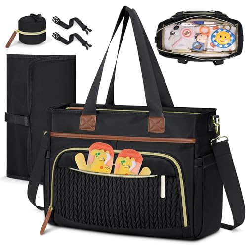 RAINSMORE Waterproof Diaper Tote Bag