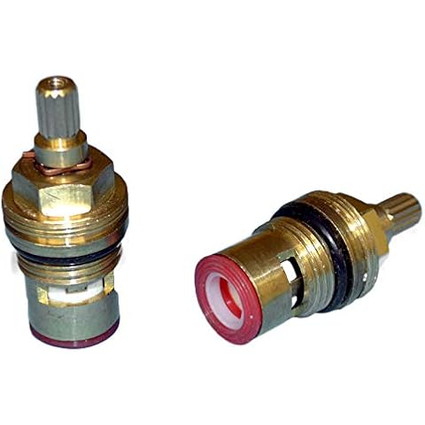 1/2" Ceramic Disc Valve V2 Tap Cartridge 15 Teeth Quarter Turn Hot Cold Water Cover