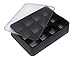 Produktbild Lurch 240710 Ice Former Cubes / Eisbereiter aus 100% BPA-freiem Platin Silikon mit Deckel für 12 Eiswürfel (4 x 4 cm), Schwarz, 6.5 x 15.5 x 20.5 cm